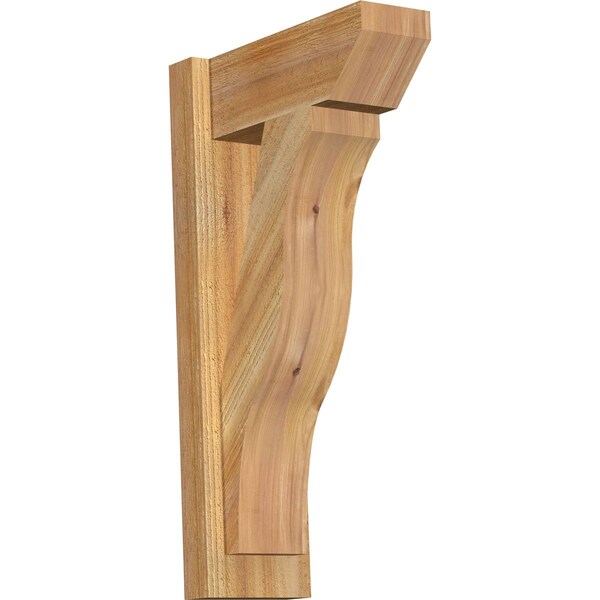 Ekena Millwork Funston Slat Rough Sawn Outlooker, Western Red Cedar, 6"W x 14"D x 26"H OUT06X14X26FST06RWR - main